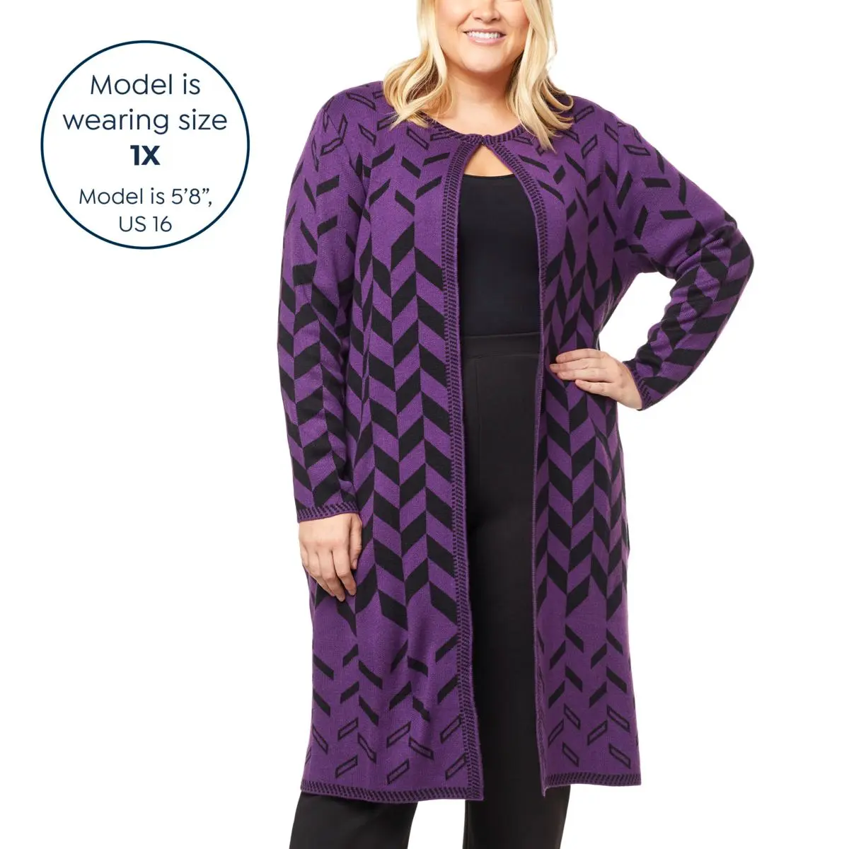 Antthony Jacquard Knit Chevron Topper 9 Antthony Jacquard Knit Chevron Topper - Image 7