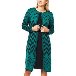 Antthony Jacquard Knit Chevron Topper