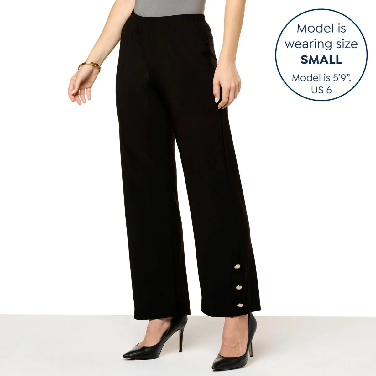 Antthony Jersey Knit Pull-On Pant With Buttons 6 Antthony Jersey Knit Pull-On Pant With Buttons - Image 4