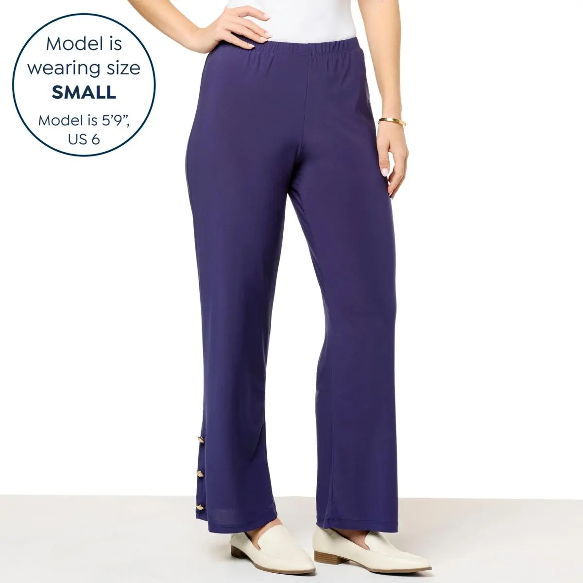 Antthony Jersey Knit Pull-On Pant With Buttons 8 Antthony Jersey Knit Pull-On Pant With Buttons - Image 6