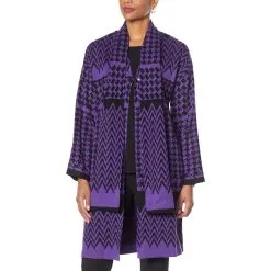 Antthony Mixed Herringbone Sweater Coat With Scarf Neck -Dresses Shop antthony mixed herringbone sweater coat with scarf neck d 2021102609182745772070 alt3