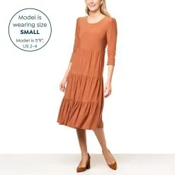 Antthony Puff-Sleeve Tiered Midi Dress -Dresses Shop antthony puff sleeve tiered midi dress d 20221129142436497812559 alt11