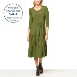 Antthony Puff-Sleeve Tiered Midi Dress -Dresses Shop antthony puff sleeve tiered midi dress d 2022112914243751812559 alt10