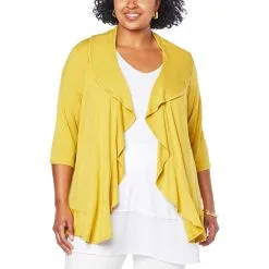 Antthony Ruffled Peplum Elbow-Sleeve Cardigan -Dresses Shop antthony ruffled peplum elbow sleeve cardigan d 20220405090744133792214 alt20