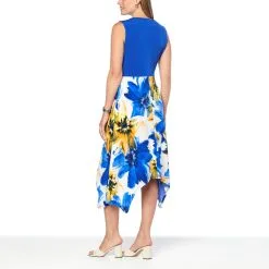 Antthony Sharkbite-Hem Dress With Printed Skirt -Dresses Shop antthony sharkbite hem dress with printed skirt d 20220330145509113792217 alt1