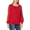 Antthony Square Neck Bishop-Sleeve Sweater -Dresses Shop antthony square neck bishop sleeve sweater d 2021102800045783772073 611