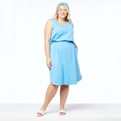 "As Is" Antthony 2-piece French Terry Sleeveless Dress And Headband Set -Dresses Shop as is antthony 2 piece french terry sleeveless dress an d 20220609114050913812044 alt20