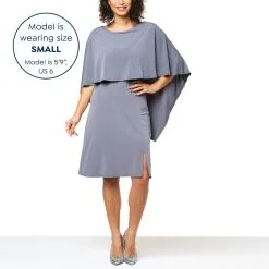 "As Is" Antthony Jersey Knit Cape Dress -Dresses Shop as is antthony jersey knit cape dress d 20221028163029873830339 alt11