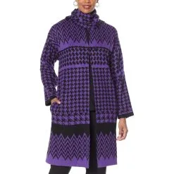 "As Is" Antthony Mixed Herringbone Sweater Coat With Scarf Neck 19 "As Is" Antthony Mixed Herringbone Sweater Coat With Scarf Neck -Dresses Shop as is antthony mixed herringbone sweater coat with scar d 2021111814362239794306 alt4