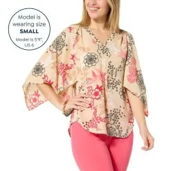 "As Is" Antthony Print Georgette Drama-Sleeve Top -Dresses Shop as is antthony print georgette drama sleeve top d 20230109125648333835875 alt12