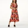 "As Is" Antthony Printed Chiffon Midi Dress -Dresses Shop as is antthony printed chiffon midi dress d 2023032915503429844075 QJJ