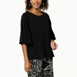 "As Is" Antthony Split Flutter Sleeve Knit Top