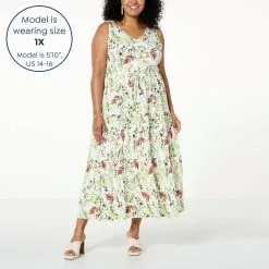 "As Is" C Wonder By Christian Siriano Tiered Maxi Dress -Dresses Shop as is c wonder by christian siriano tiered maxi dress d 20230329161851923844152 alt22