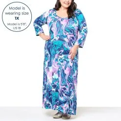 "As Is" Colleen Lopez 3/4-Sleeve Knit Maxi Dress -Dresses Shop as is colleen lopez 34 sleeve knit maxi dress d 20221227113609673835042 alt21