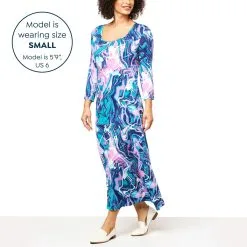 "As Is" Colleen Lopez 3/4-Sleeve Knit Maxi Dress -Dresses Shop as is colleen lopez 34 sleeve knit maxi dress d 2022122711360972835042 alt10