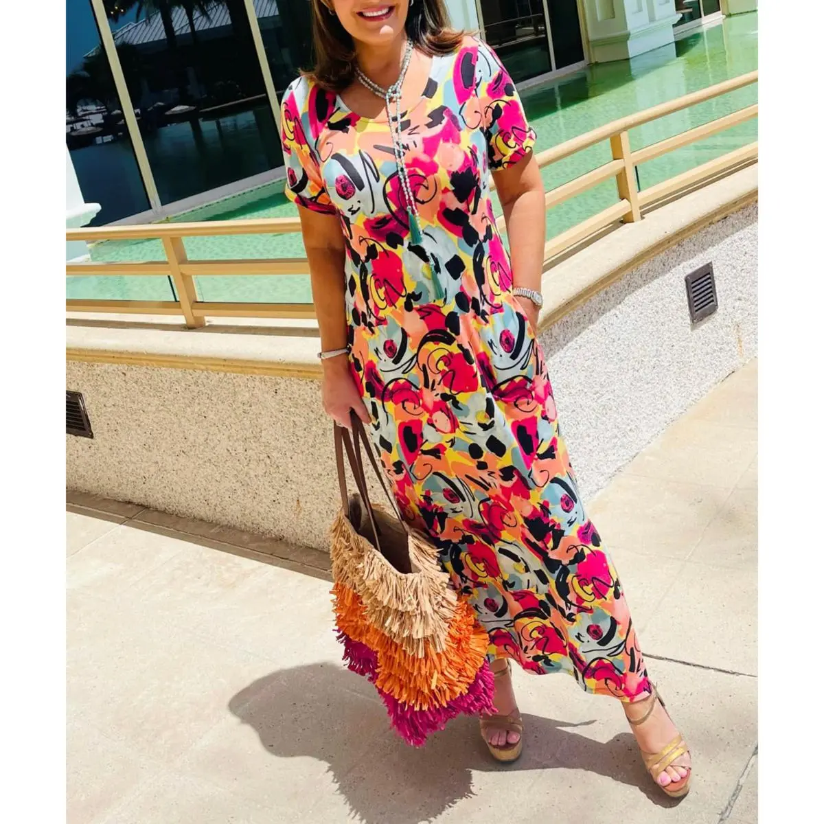 "As Is" Colleen Lopez EveryWear Maxi Dress 4 "As Is" Colleen Lopez EveryWear Maxi Dress - Image 2