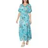 "As Is" Colleen Lopez Printed V-Neck Maxi Dress -Dresses Shop as is colleen lopez printed v neck maxi dress d 2021080410250914781710