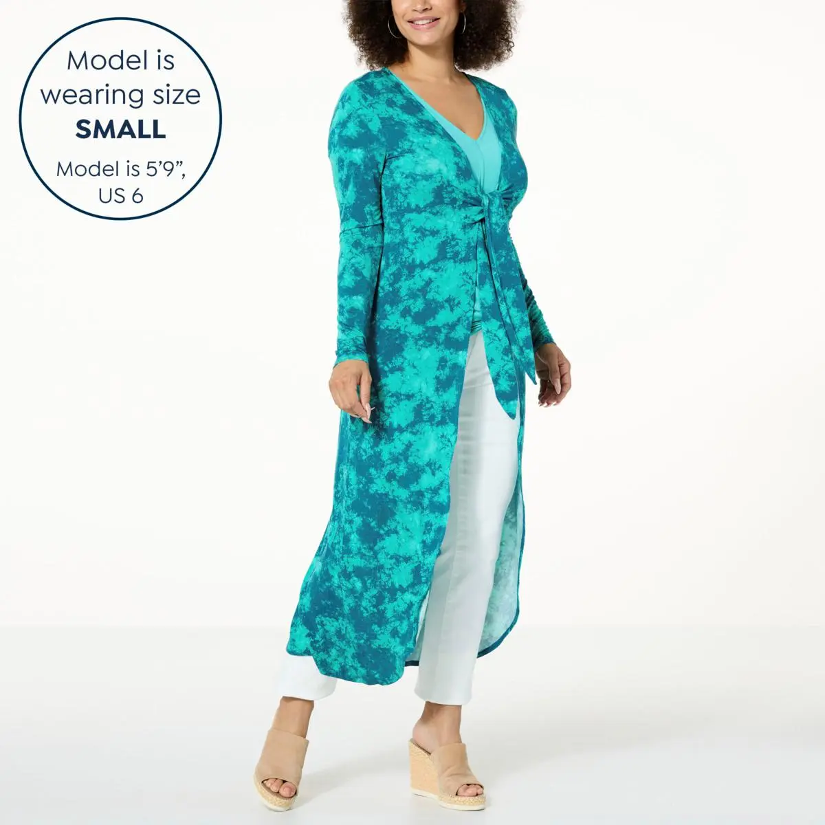 "As Is" Colleen Lopez Tie Front Maxi Topper 4 "As Is" Colleen Lopez Tie Front Maxi Topper - Image 2