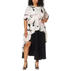 "As Is" DAVID David Meister Tie Front Drama Tunic -Dresses Shop as is david david meister tie front drama tunic d 20230309091638897771149 alt20