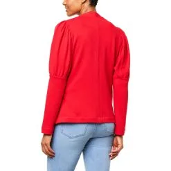 "As Is" DG2 By Diane Gilman French Terry Puff Sleeve Cardigan Jacket -Dresses Shop as is dg2 by diane gilman french terry puff sleeve card d 2023010417101966835486 alt1