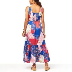 "As Is" DG2 By Diane Gilman Patchwork Print Tiered Maxi Dress 6 "As Is" DG2 By Diane Gilman Patchwork Print Tiered Maxi Dress -Dresses Shop as is dg2 by diane gilman patchwork print tiered maxi d d 20220714133631883815106 alt1