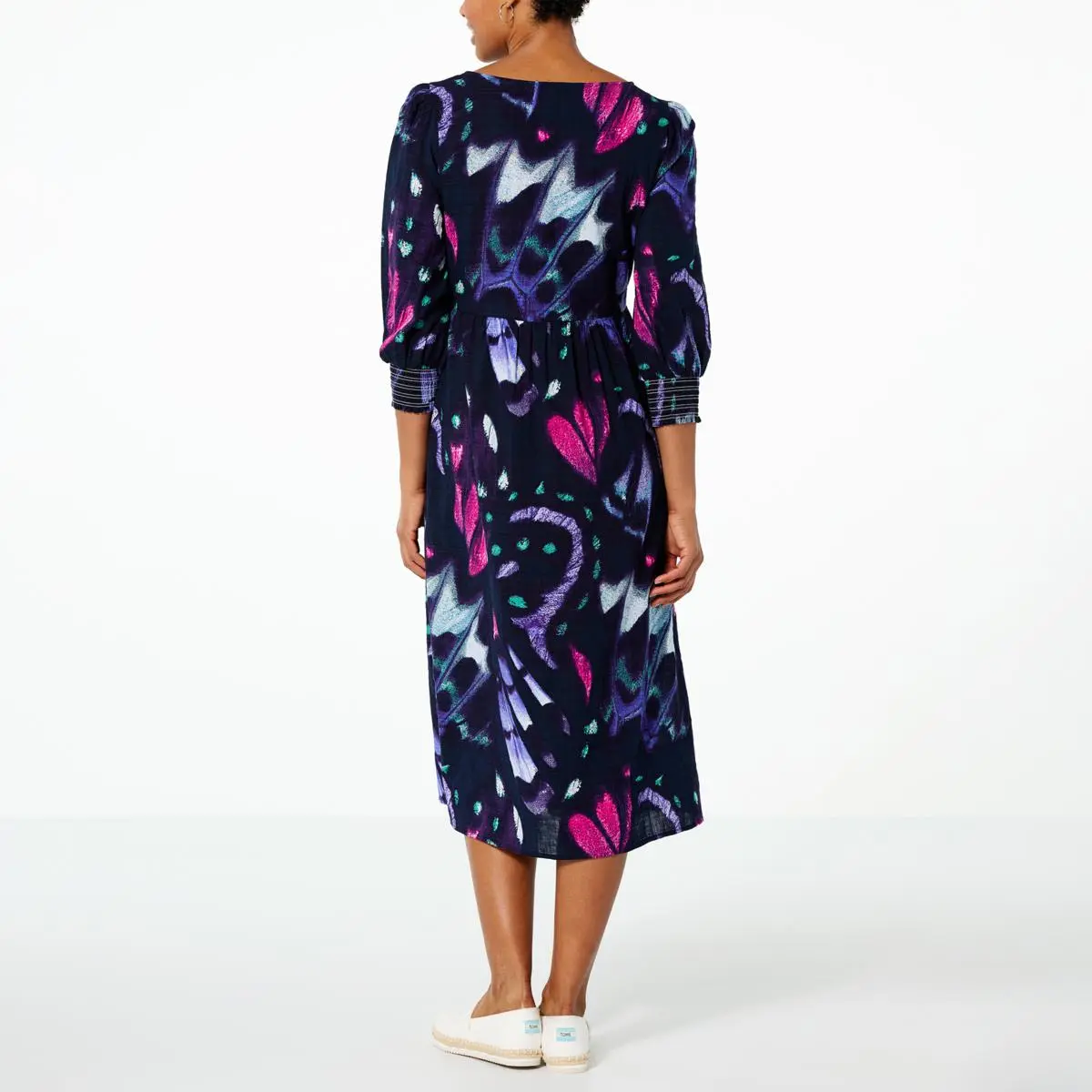 "As Is" G By Giuliana Butterfly Print Cotton-Blend Flowy Midi Dress 8 "As Is" G By Giuliana Butterfly Print Cotton-Blend Flowy Midi Dress - Image 6