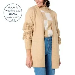 "As Is" G By Giuliana Fringe-Sleeve Detail Sweater Knit Cardigan -Dresses Shop as is g by giuliana fringe sleeve detail sweater knit c d 20230109135030967835894 alt10