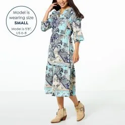 "As Is" G By Giuliana Print Tiered Ruffle Midi Dress -Dresses Shop as is g by giuliana print tiered ruffle midi dress d 20230309092616577840364 alt12