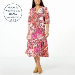 "As Is" G By Giuliana Print Tiered Ruffle Midi Dress -Dresses Shop as is g by giuliana print tiered ruffle midi dress d 20230309092616733840364 alt11