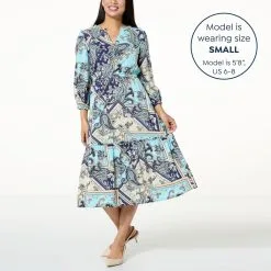 "As Is" G By Giuliana Print Tiered Ruffle Midi Dress -Dresses Shop as is g by giuliana print tiered ruffle midi dress d 20230309092616747840364 alt13