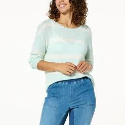 "As Is" G By Giuliana Seaside Summer Knit Sweater -Dresses Shop as is g by giuliana seaside summer knit sweater d 20230412100420933845906 alt4