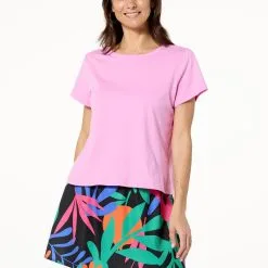 "As Is" G By Giuliana Sustainable Cotton High-Rise Tee