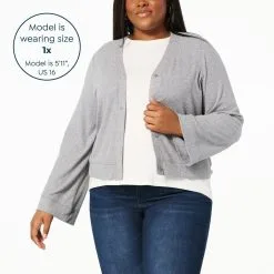 "As Is" G By Giuliana Textured Jacquard Knit Button Cardigan -Dresses Shop as is g by giuliana textured jacquard knit button cardi d 20230216124218687839250 alt21