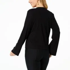 "As Is" G By Giuliana Textured Jacquard Knit Button Cardigan -Dresses Shop as is g by giuliana textured jacquard knit button cardi d 20230216124220953839250 alt1