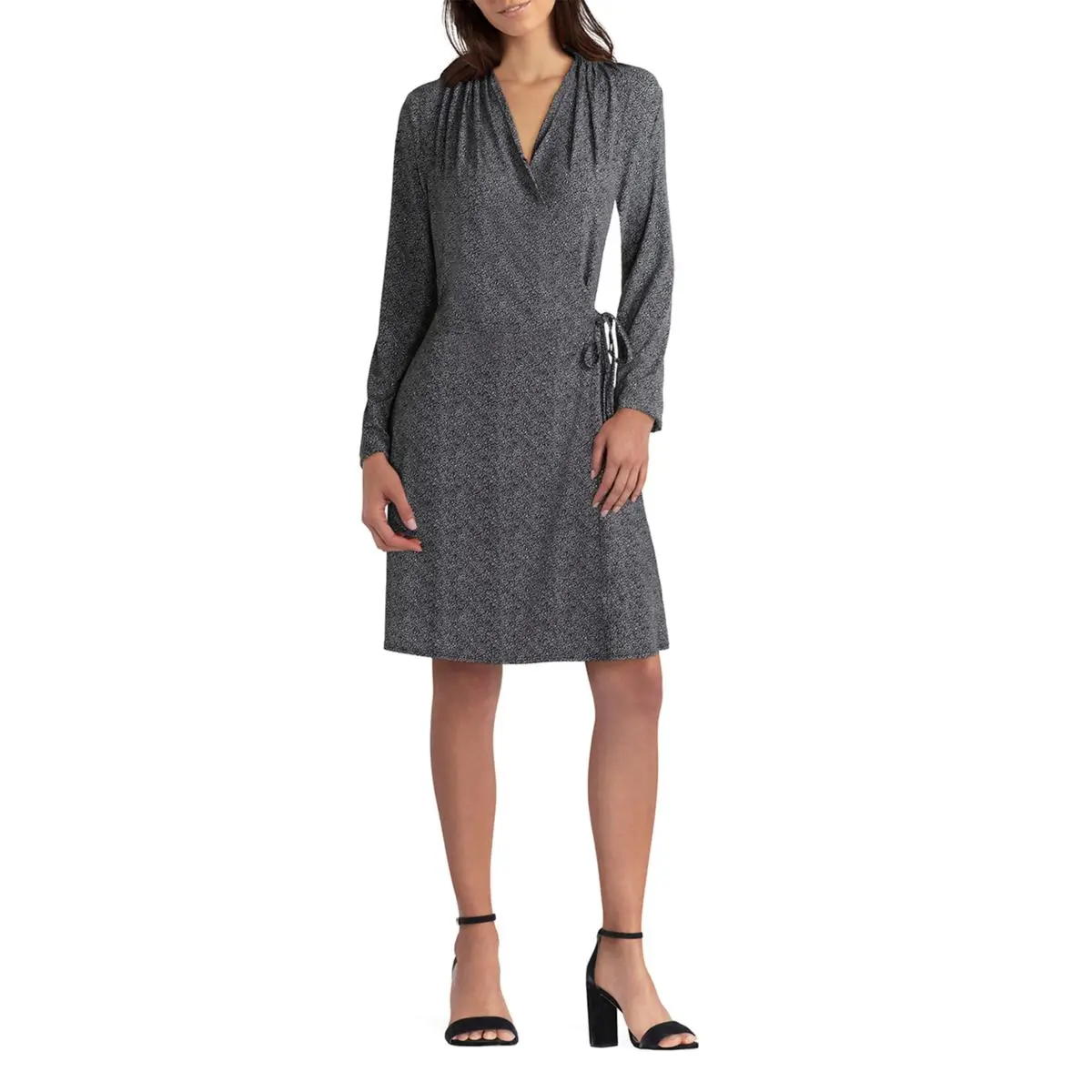 "As Is" H Halston Jet Set Jersey Knit Wrap Dress 9 "As Is" H Halston Jet Set Jersey Knit Wrap Dress - Image 7