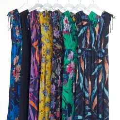 "As Is" IMAN Global Chic Cinched Shoulder V-Neck Maxi Dress -Dresses Shop as is iman global chic cinched shoulder v neck maxi dre d 20220516110825267809882 alt98