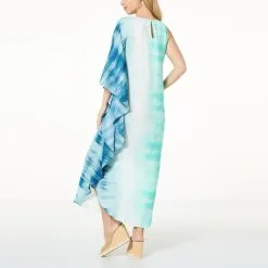 "As Is" IMAN Global Chic One-Shoulder Flutter Sleeve Maxi Dress -Dresses Shop as is iman global chic one shoulder flutter sleeve maxi d 2023030716404791841972 alt1