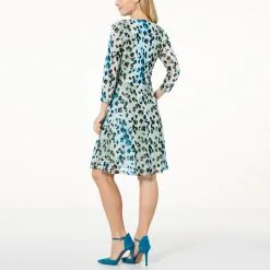 "As Is" IMAN Global Chic Printed Mesh Cinched-Waist Dress 5 "As Is" IMAN Global Chic Printed Mesh Cinched-Waist Dress -Dresses Shop as is iman global chic printed mesh cinched waist dress d 20230307164032173841967 alt1