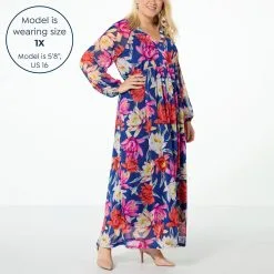 "As Is" IMAN Global Chic Printed Mesh Dress -Dresses Shop as is iman global chic printed mesh dress d 20230208084236317838412 alt21