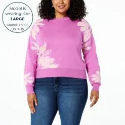 "As Is" Jaclyn Smith Floral Pullover Sweater -Dresses Shop as is jaclyn smith floral pullover sweater d 20230329161612993844146 alt21