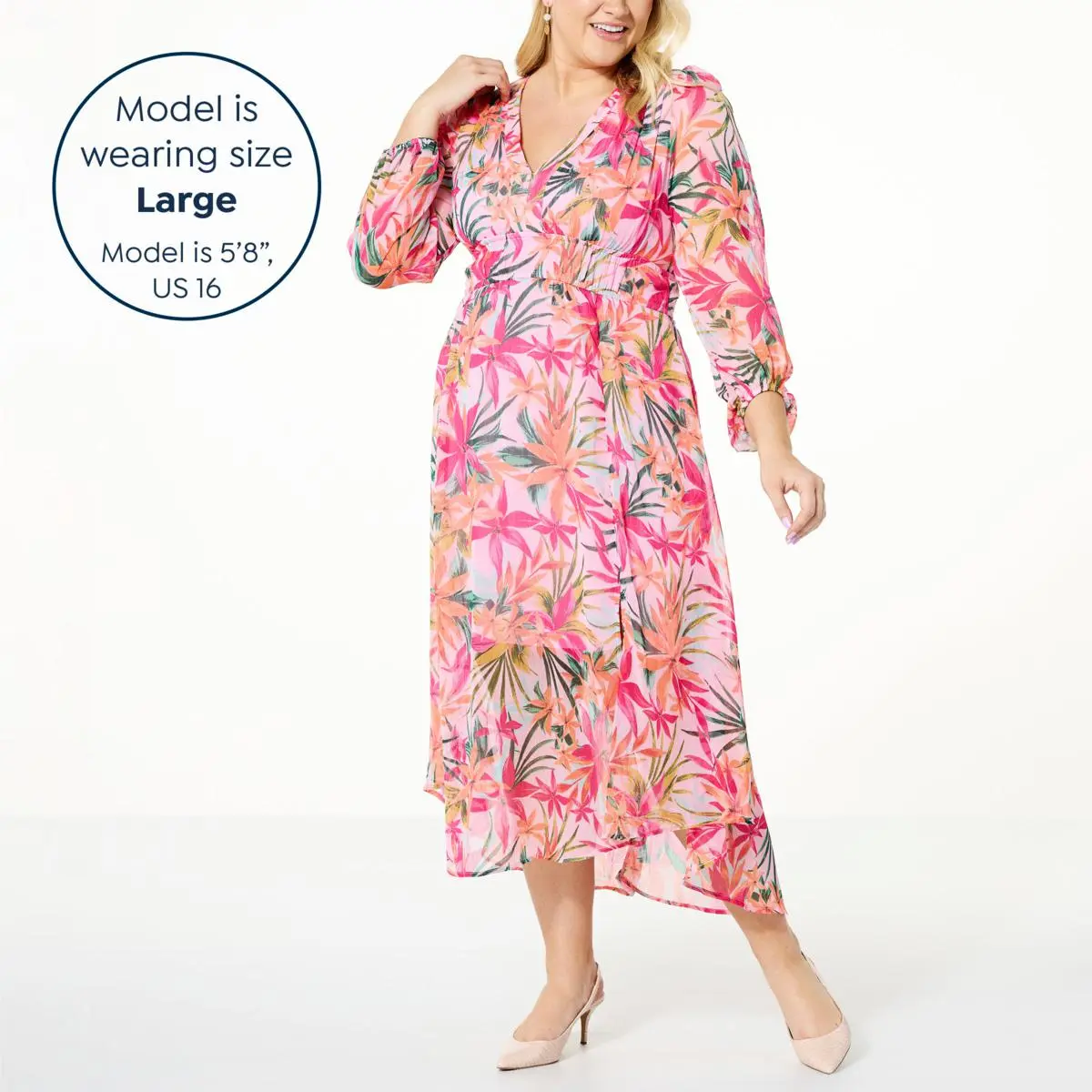 "As Is" Jessica Simpson Bonita Chiffon Dress 9 "As Is" Jessica Simpson Bonita Chiffon Dress - Image 7