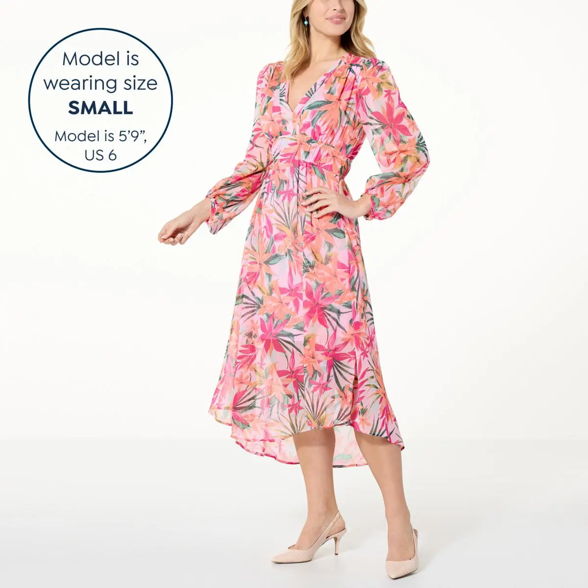 "As Is" Jessica Simpson Bonita Chiffon Dress 11 "As Is" Jessica Simpson Bonita Chiffon Dress - Image 9