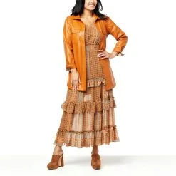 "As Is" Jessica Simpson Paula Faux Leather Shacket -Dresses Shop as is jessica simpson paula faux leather shacket d 20220909163502093824179 alt3