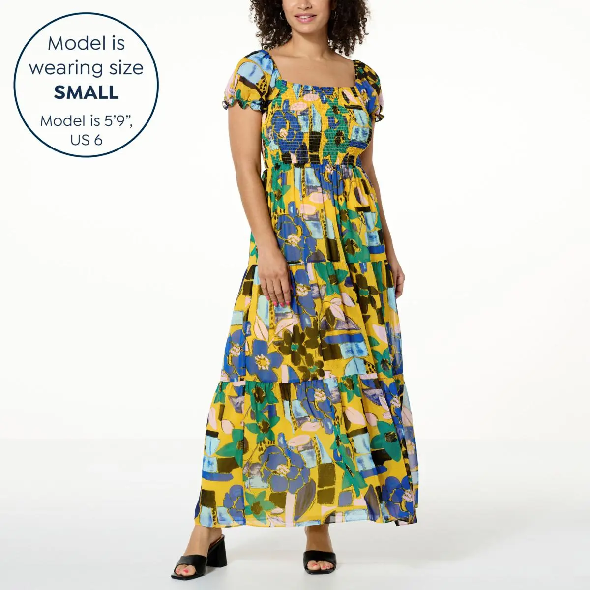 "As Is" Kathy Ireland® Fashion 360 Off The Shoulder Tiered Maxi Dress 7 "As Is" Kathy Ireland® Fashion 360 Off The Shoulder Tiered Maxi Dress - Image 5