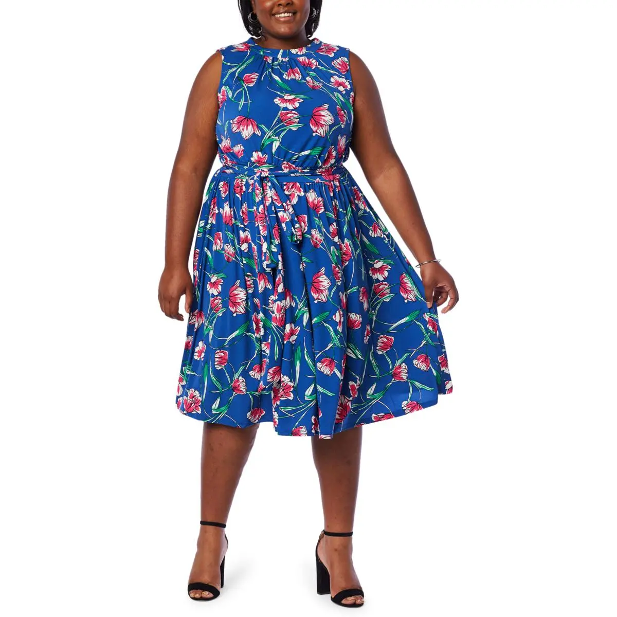 "As Is" Leota Mindy Sleeveless Belted Dress 4 "As Is" Leota Mindy Sleeveless Belted Dress - Image 2