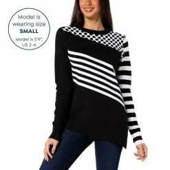 "As Is" Victor Glemaud Asymmetric Mixed Yarn Sweater -Dresses Shop as is victor glemaud asymmetric mixed yarn sweater d 2023010916360946835961 alt10