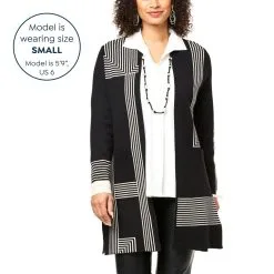 "As Is" WynneCollection SoftKNIT Patterned Double Knit Topper -Dresses Shop as is wynnecollection softknit patterned double knit to d 202211021230188830750 alt10