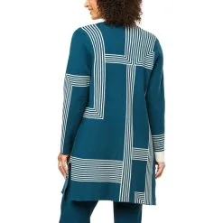 "As Is" WynneCollection SoftKNIT Patterned Double Knit Topper -Dresses Shop as is wynnecollection softknit patterned double knit to d 2022110212301891830750 alt1