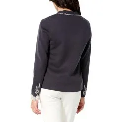 "As Is" WynneCollection SoftKNIT Trompe L'oeil Cardigan Sweater Blazer -Dresses Shop as is wynnecollection softknit trompe loeil cardigan sw d 20230104164408687835405 alt1