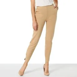 "As Is" WynneLayers Curved-Hem Ankle Pant